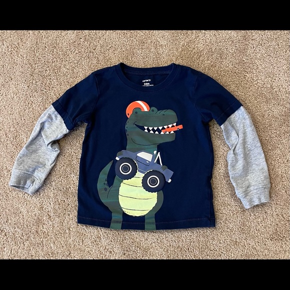Carter's Other - Love dinos, big trucks and football? This long sleeve is for you!
